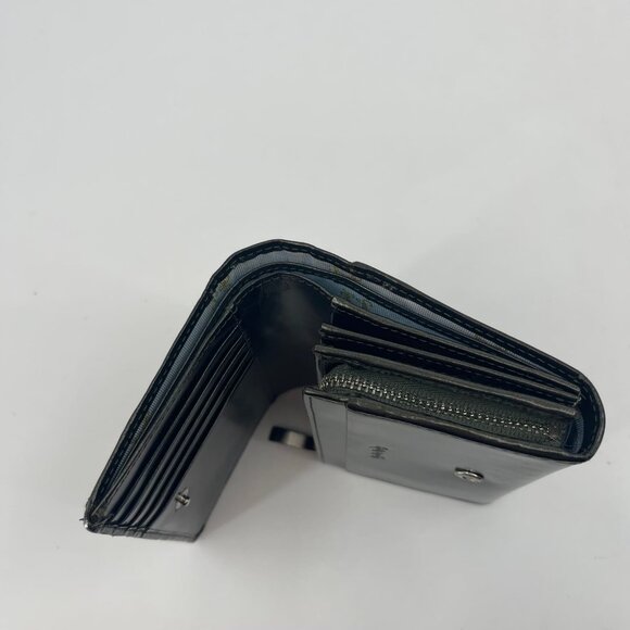 Cynthia Rowley Green Textile Wallet | Classic Snap Closure - Picture 2 of 6